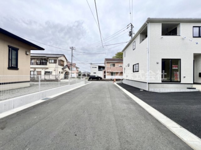 【前面道路含む現地写真】 | 沼津市大岡 33期 新築一戸建て 1号棟 | 前面道路含む現地写真です