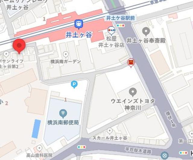 クレール井土ヶ谷の地図