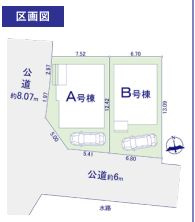 【区画図】 | ご家族様のプライベート空間が確保できる素敵な間取りです。また敷地ゆったりですので、おうち時間を楽しむのにもぴったりですね♪
