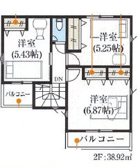 【仲介手数料無料】所沢所沢新町２期　全２棟　１号棟　所沢の新築は西武ハウジングの間取り