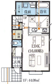 【仲介手数料無料】所沢市所沢新町２期全２棟２号棟所沢の新築住宅は西武ハウジングの間取り