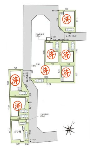 和光市南1丁目　穏やかな街並み　全8棟の外観|4号棟