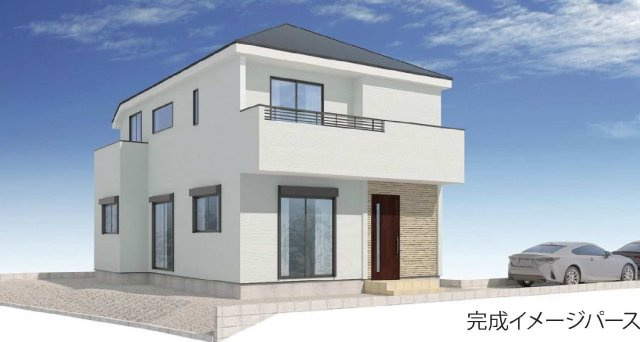 【横浜市旭区小高町134-2新築戸建て】★仲介手数料無料★（左近山小学校・左近山中学校）の外観パース