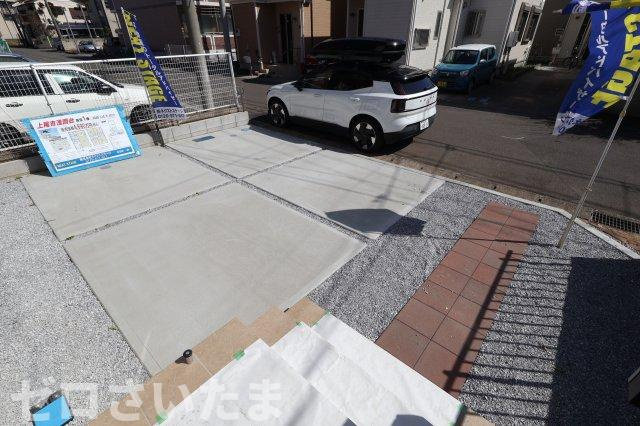 《仲介手数料無料》上尾市浅間台３丁目9-11新築一戸建てテラシエの駐車場