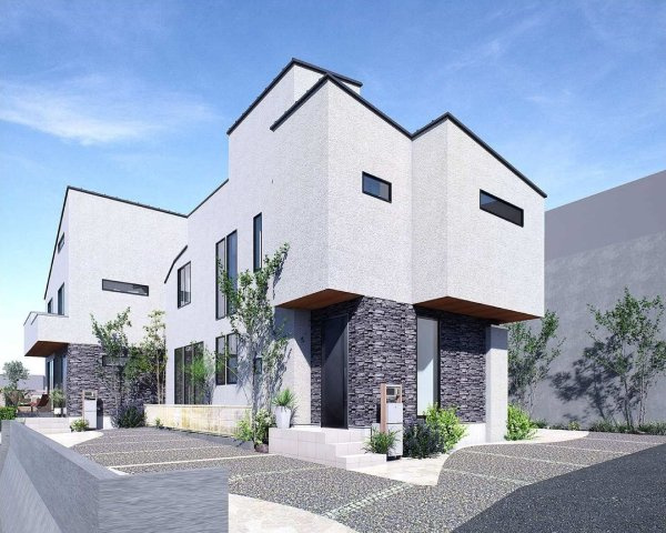 【横浜市旭区笹野台4丁目41-1全2棟新築戸建て】★仲介手数料無料★（笹野台小学校・希望が丘中学校）の外観パース