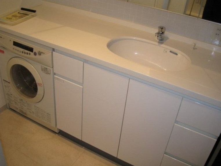 クリオ上野毛ラ・モード　敷金礼金0　フリーレント　ペット相談　最上階の洗面所