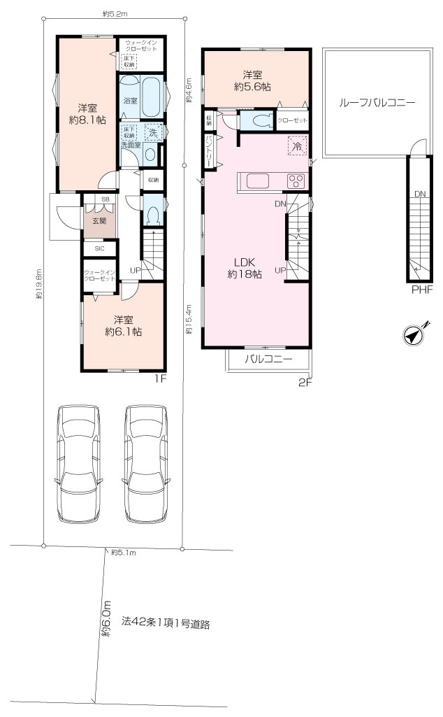 VerGarden舟倉1丁目全3棟　1号棟の画像