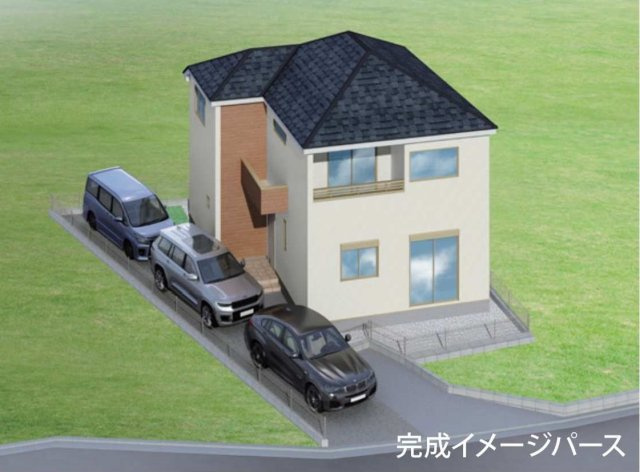 【横浜市保土ケ谷区東川島町38-16新築戸建て】★仲介手数料無料★（上星川小学校・保土ケ谷中学校）の外観パース