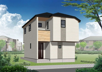 【外観】 | 厚木市鳶尾一丁目  1号棟 第3 | イメージパース（完成時に現況と異なる場合は現況優先となります）