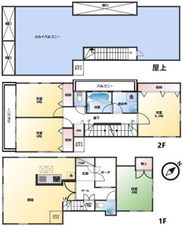 【間取り】 | 八千代市八千代台東　中古戸建　【京成本線 八千代台駅】 | 4LDK