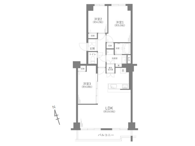 【間取り】 | シーアイハイツ和光E棟（朝霞店） | 内装リフォーム実施！水回りを一新した綺麗な室内です◎