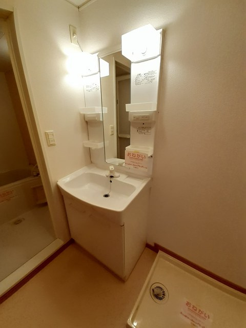 松岡ハイツⅡ　Ａの独立洗面台|洗面所