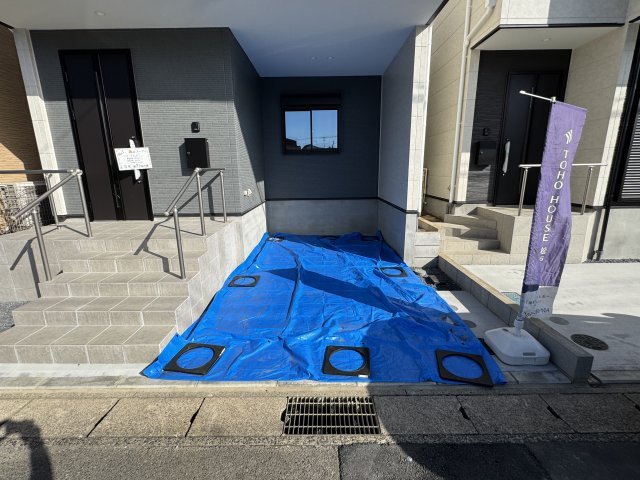 流山市鰭ケ崎新築戸建【鰭ヶ崎小学校：6分】の駐車場|1号棟駐車スペース