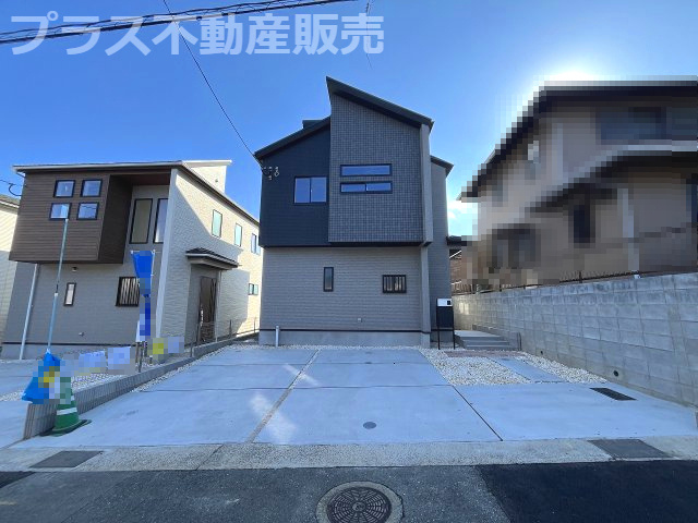 【外観】 | 福岡市東区青葉6丁目1期　1号棟（全2棟）【仲介手数料無料・0円】 | 現地写真。プラス不動産販売なら、現場の全ての棟をまとめてご見学頂けます。