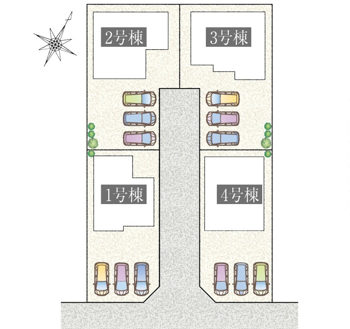 新築戸建　富士市今泉Ⅴ　全4棟　１号棟の区画図|１号棟