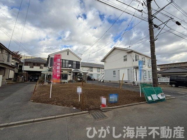 茅ヶ崎市赤羽根　売地の前面道路含む現地写真|現地外観