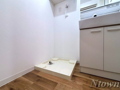 【設備】 | Coco Cat 岩塚 | 洗濯機置き場です