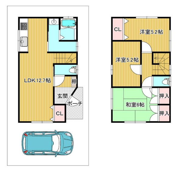 草加市両新田西町 中古戸建