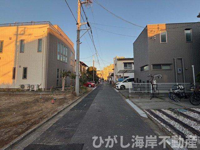 茅ヶ崎市浜之郷　売地の前面道路含む現地写真|現地外観