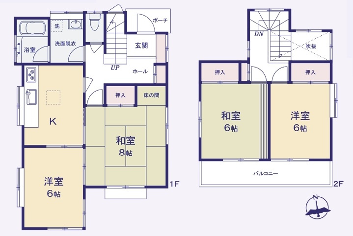 所沢市向陽町　中古一戸建　～全室南向き・2面採光～