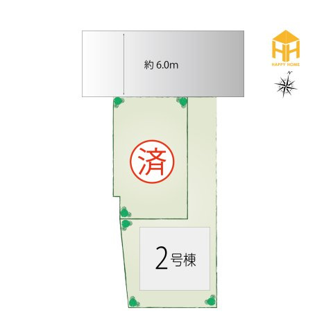 リーブルガーデン西野6丁目新築一戸建て│3LDK＋駐車1台可の区画図