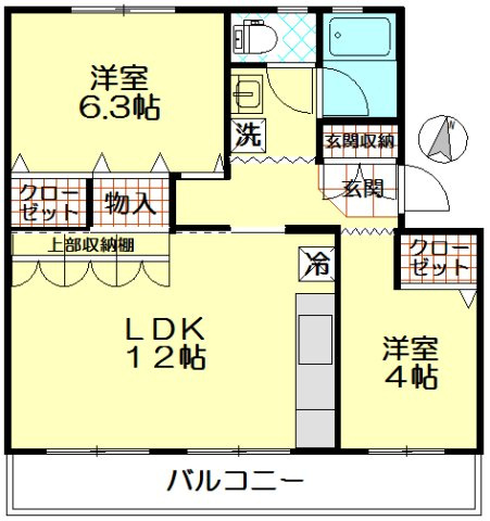 全居室にペアガラスとガス栓と収納付き。広々バルコニーが魅力♪