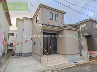 【外観】 | 保育園8分　小学校11分　コンビニ3分　習志野台　2区画　A号棟　 | スタイリッシュな佇まいが魅力です。販売現地