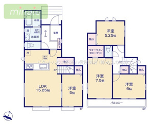 【間取り】 | 保育園8分　小学校11分　コンビニ3分　習志野台　2区画　A号棟　