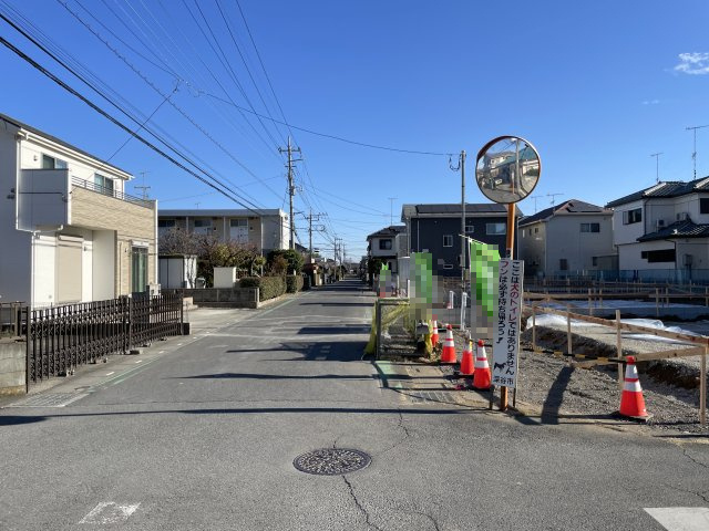 【前面道路含む現地写真】 | 深谷市上野台第23　Livele Garden.s　新築戸建　全4棟　1号棟 | 12/12撮影