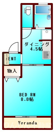 【間取り】 | セジュール山城西A・B