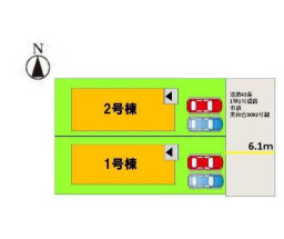 【区画図】 | 福岡市東区美和台4丁目5期　2号棟（全2棟）【仲介手数料無料・0円】 | 区画図です。2号棟