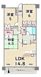 【間取り】 | シーンズ京都西大路五条パークホームズ