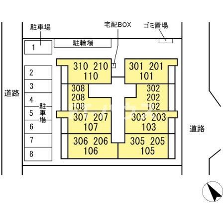 Ｃｒａｄｌｅの区画図