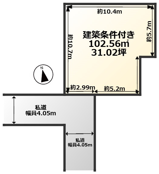 COLORSグリーンヒル大津市馬場3丁目の土地図