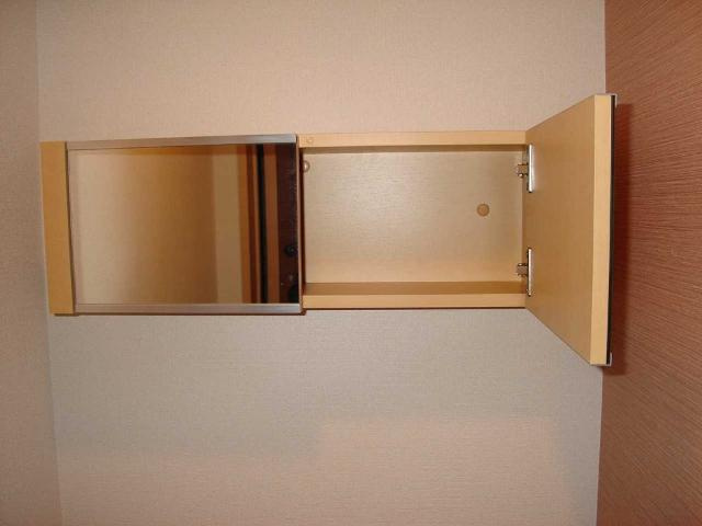 アクアブローの収納|トイレ鏡付収納