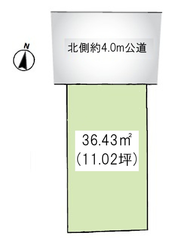 練馬区貫井3丁目　利便性×快適性　建築条件付売地の土地図
