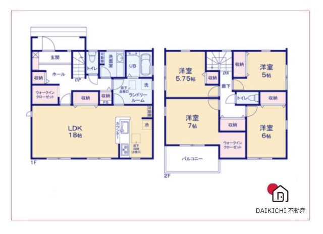 【間取り】 | 深谷市上野台第23　Livele Garden.s　新築戸建　全4棟　3号棟