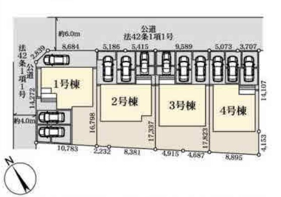 【区画図】 | 深谷市上野台第23　Livele Garden.s　新築戸建　全4棟　4号棟