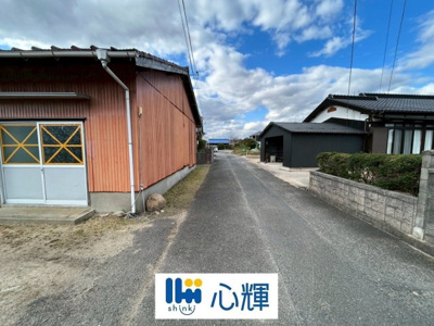 【前面道路含む現地写真】 | 宇部市黒石北2丁目土地／家屋付き・現況渡し・約87坪 | 現地（2025年12月4日撮影）
