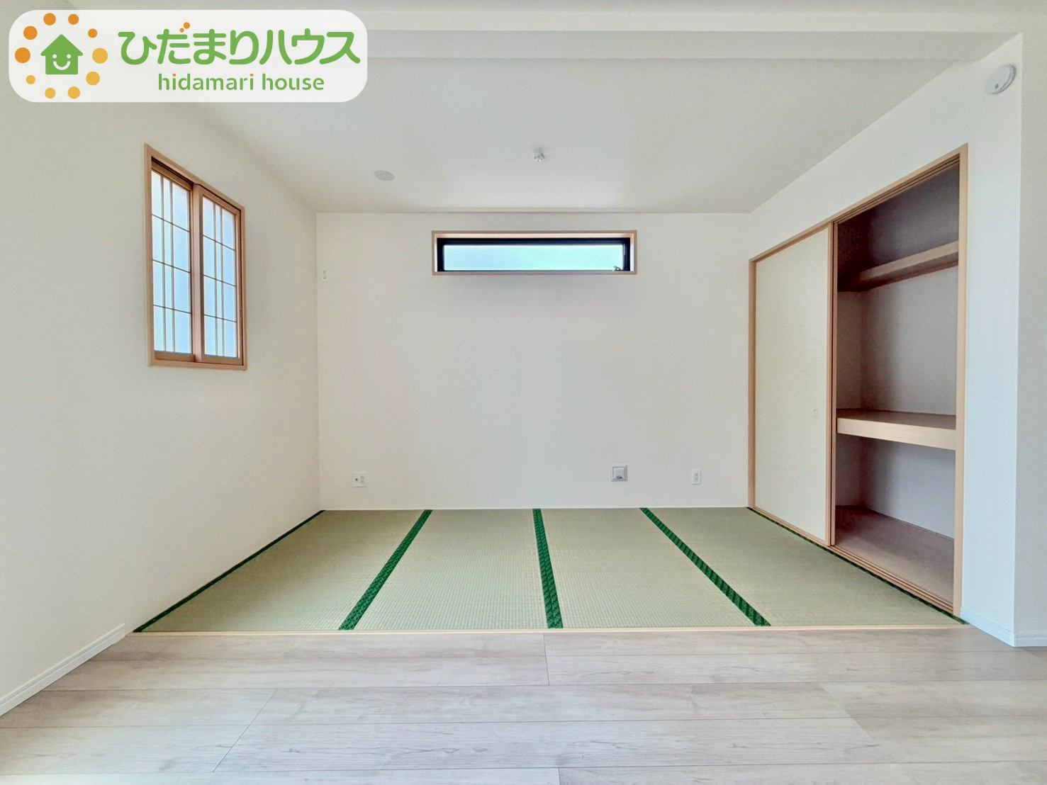 野田山崎2工区　新築戸建　2-F号棟の和室|すぐ横になれる和室は、みんなの憩いの場(*^-^*)						
