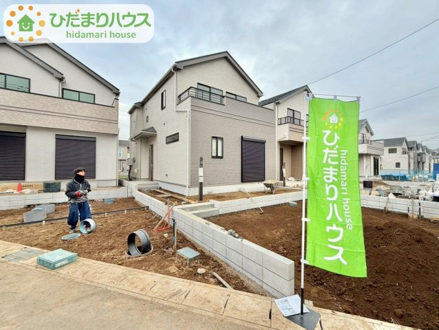 野田山崎2工区　新築戸建　2-F号棟の外観|全9区画の大型分譲地です！！				
