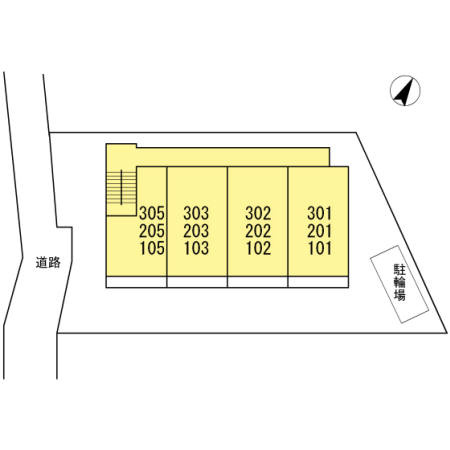 ヴィーブル草薙の地図