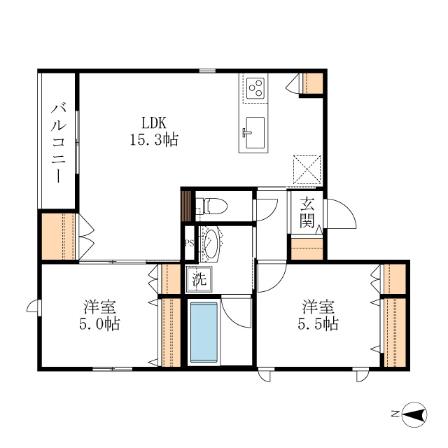 メゾン　ルルの間取り