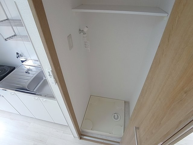 マンション平和の洗面所|室内洗濯機置場