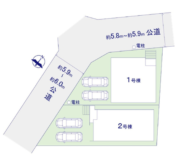 【区画図】 | 福岡市南区警弥郷2丁目3期　2号棟（全2棟）【仲介手数料無料・0円】 | 区画図です。2号棟