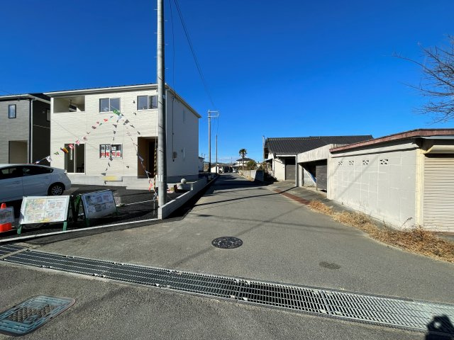 新築戸建・新築建売　いわき市佐糠町第8　植田小・植田中の前面道路含む現地写真