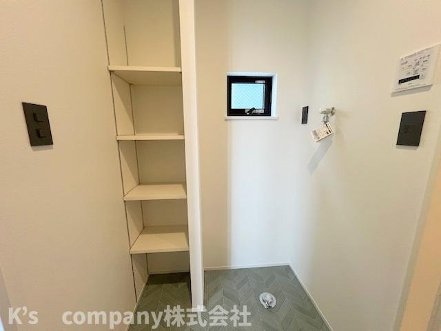 藤沢市辻堂1丁目　新築戸建　A号棟のランドリースペース|洗濯機置き場♪