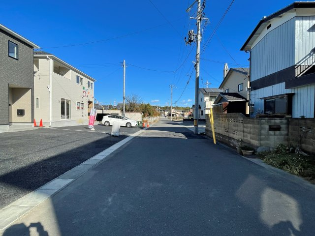 新築戸建・新築建売　いわき市佐糠町第8　植田小・植田中の前面道路含む現地写真