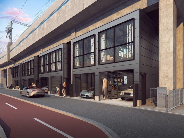 (仮称)東灘高架下ガレージハウス