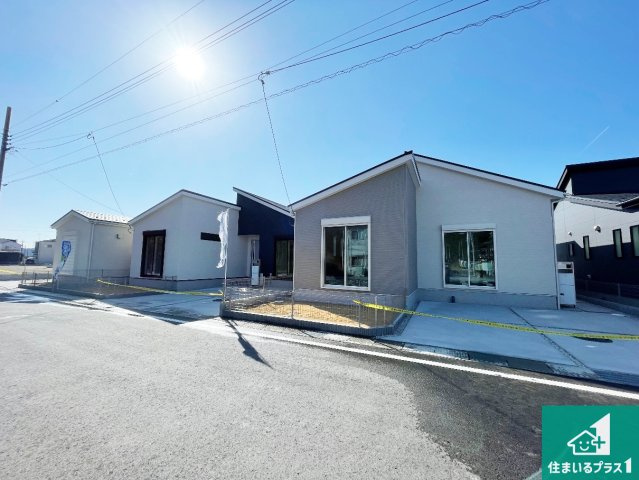東近江市林田町　第1・2期　新築一戸建ての外観|安心の10年保証！外観を美しく保ち、雨水で汚れを落とします！気になることがありましたら、お気軽にお問い合わせください！